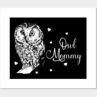 Owl lover - owl mom Posters and Art